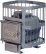 Печь банная чугунная Сибирь-15. Чугунная дверца без ВТК (сетка)